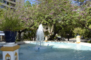 Central Circular Fountain, Alameda Park, Marbella, Spain.