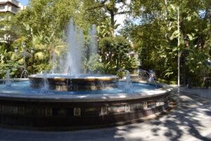 Central Circular Fountain, Alameda Park, Marbella, Spain.