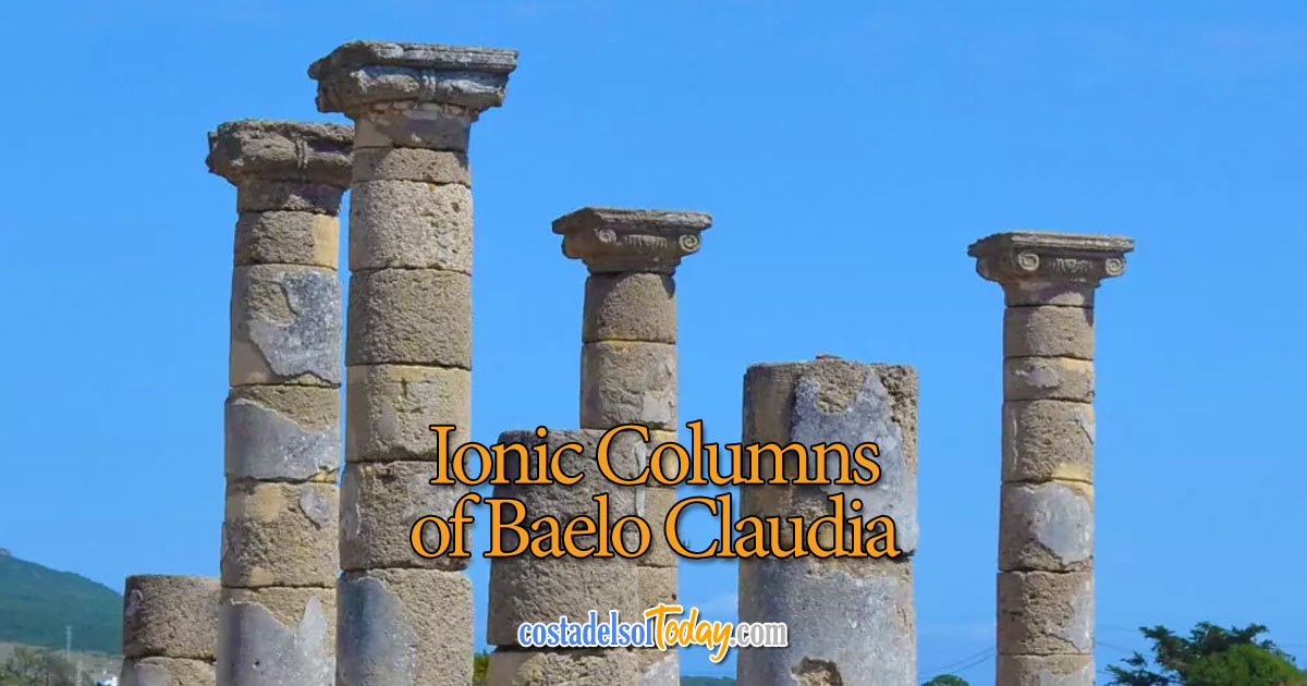 Ionic Columns of Baelo Claudia Roman Ruins, Tarifa, Andalucia
